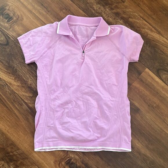Athleta Girl Power Up Polo Size large 12 - Picture 3 of 4